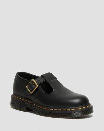 Black Women's Dr Martens Polley Slip Resistant Mary Jane Shoes | CA 336GSO